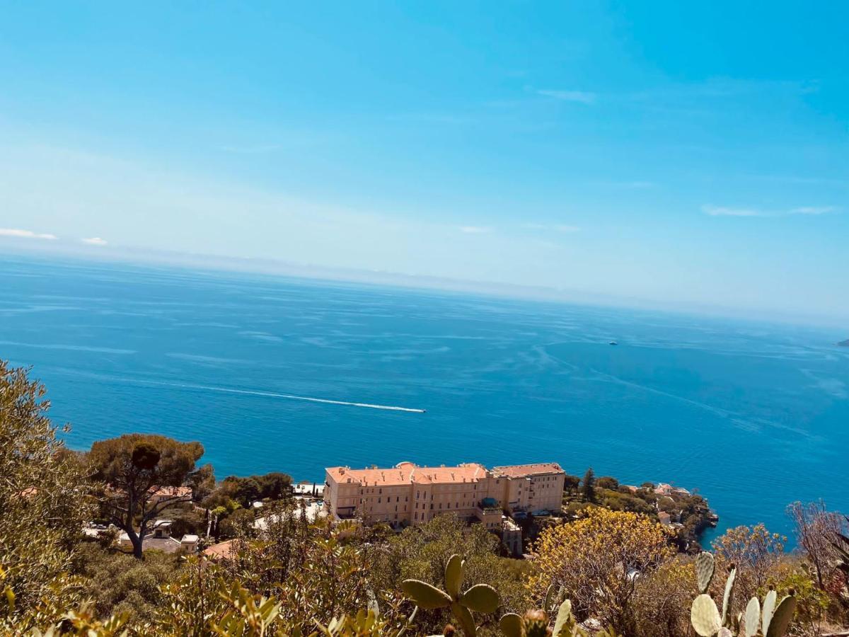 Luxueux Appartement - Vue Mer - Piscine - Free Parking - Monaco Cap-d'Ail Zewnętrze zdjęcie