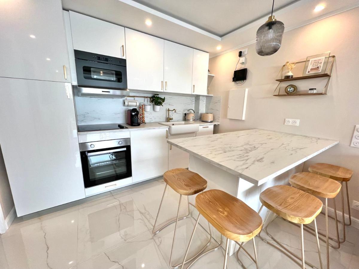 Luxueux Appartement - Vue Mer - Piscine - Free Parking - Monaco Cap-d'Ail Zewnętrze zdjęcie