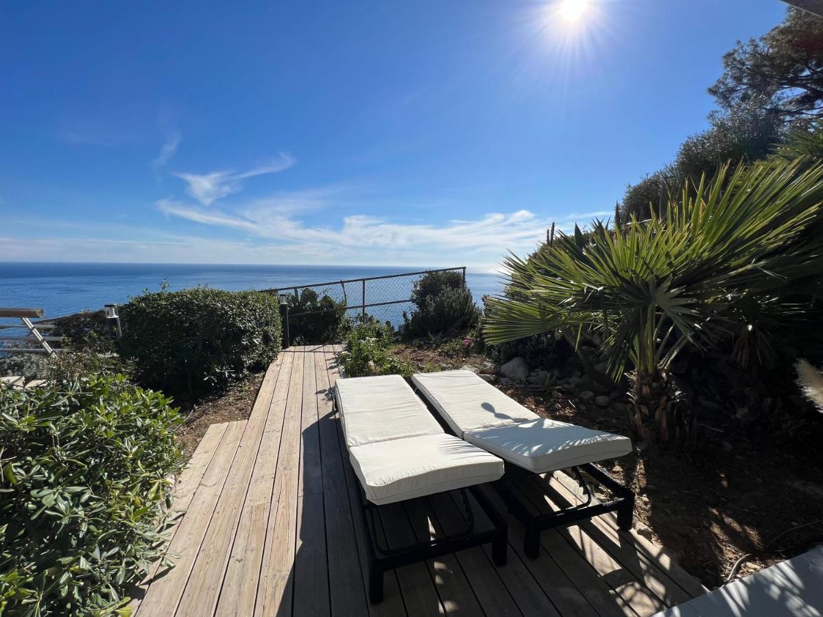 Luxueux Appartement - Vue Mer - Piscine - Free Parking - Monaco Cap-d'Ail Zewnętrze zdjęcie
