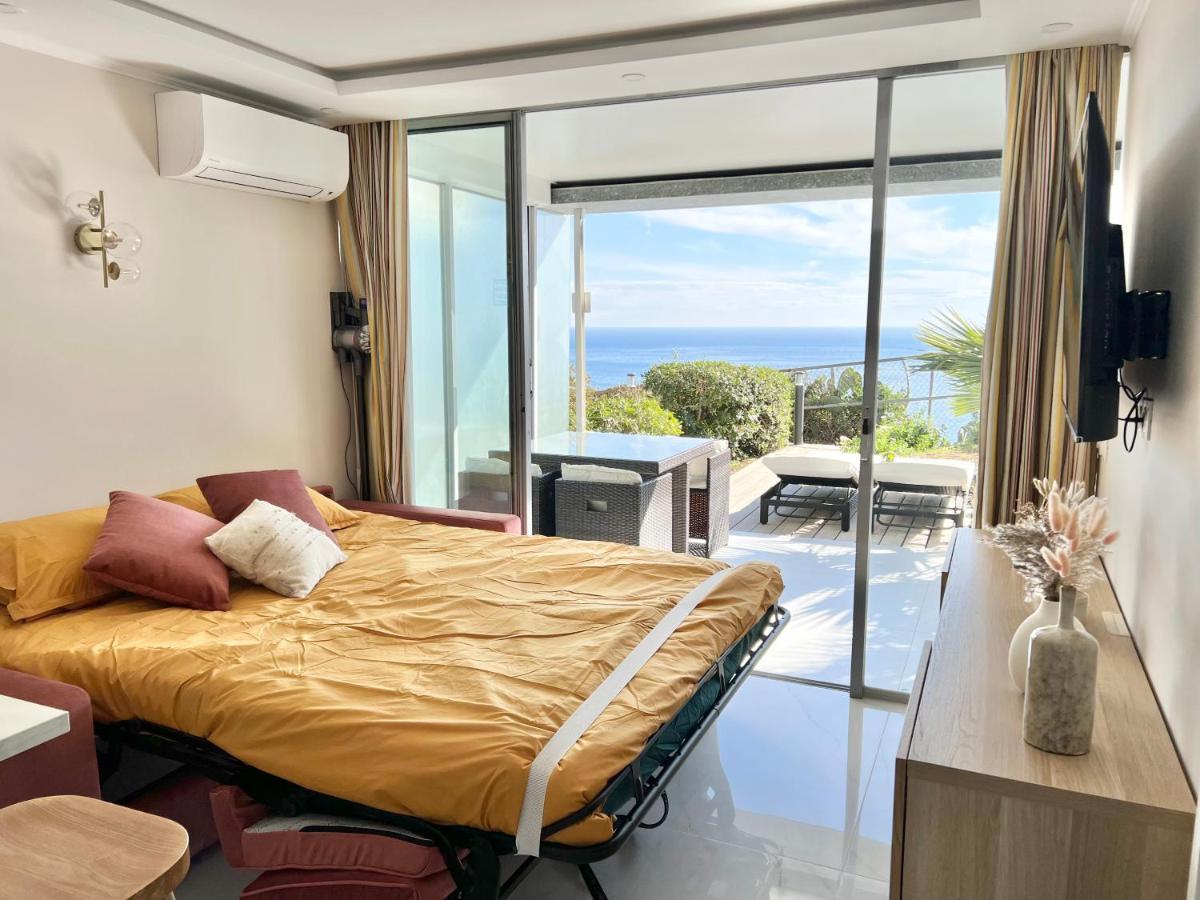 Luxueux Appartement - Vue Mer - Piscine - Free Parking - Monaco Cap-d'Ail Zewnętrze zdjęcie