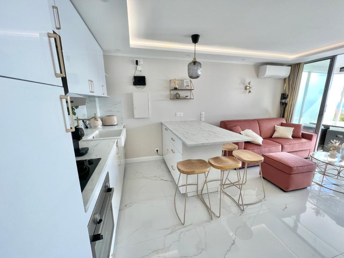 Luxueux Appartement - Vue Mer - Piscine - Free Parking - Monaco Cap-d'Ail Zewnętrze zdjęcie