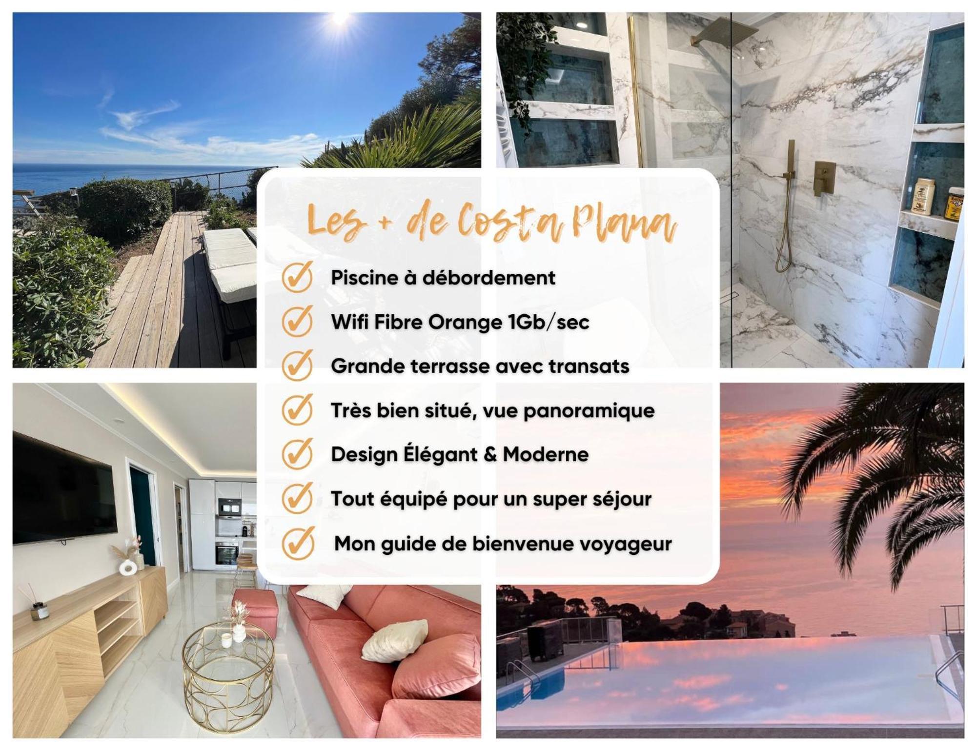 Luxueux Appartement - Vue Mer - Piscine - Free Parking - Monaco Cap-d'Ail Zewnętrze zdjęcie