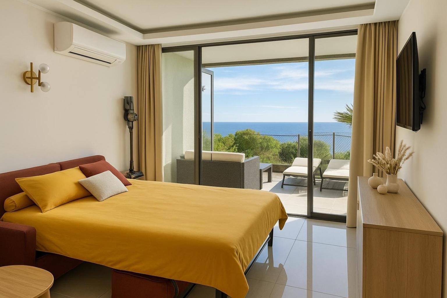 Luxueux Appartement - Vue Mer - Piscine - Free Parking - Monaco Cap-d'Ail Zewnętrze zdjęcie